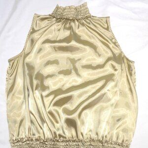 Women's Serenade Sleeveless Satin Turtleneck Sz 1X